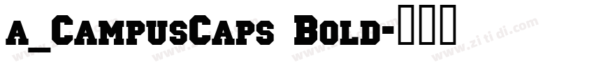 a_CampusCaps Bold字体转换